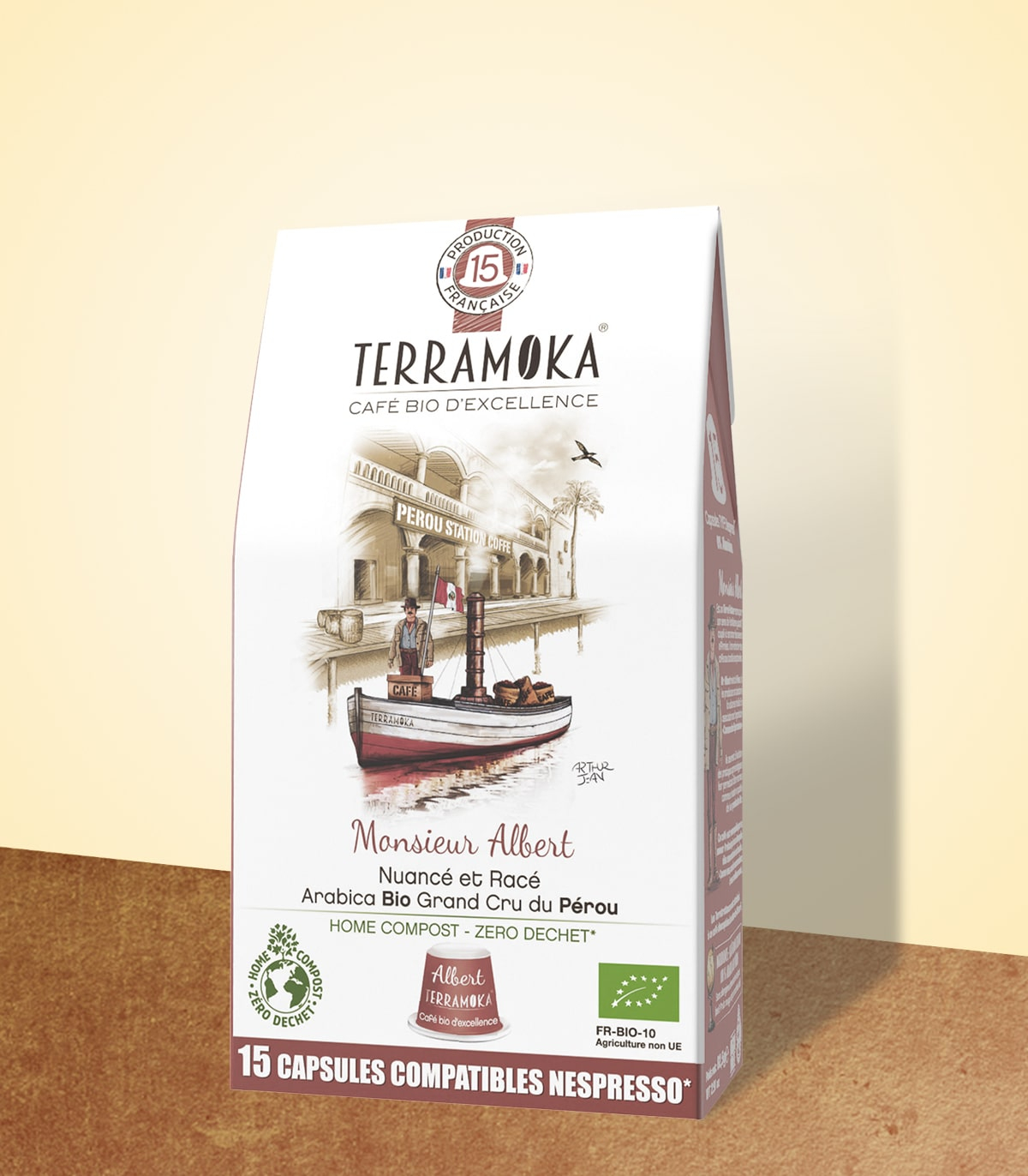 TERRAMOKA Café Bio 60 capsules Zéro Déchet type Nespresso® - Kalindia